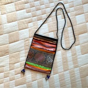 NEW‎ Boho Sari Crossbody Purse, Stunning Condition
